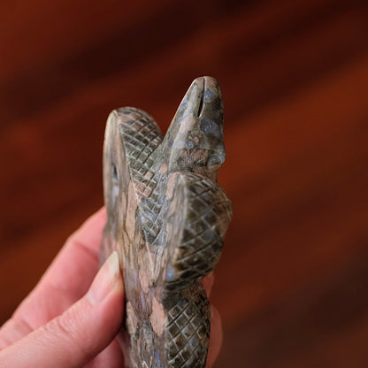 Que Sera Snake Carving | Llanite Crystal Snake