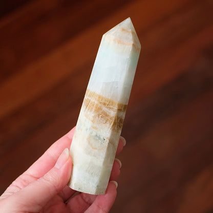 Caribbean Calcite Tower | Blue Calcite Aragonite Point