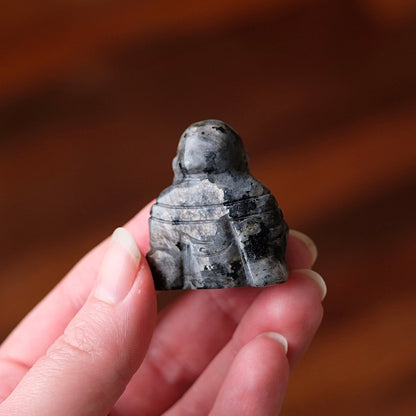 Larvikite Buddha Carving | Crystal Buddha