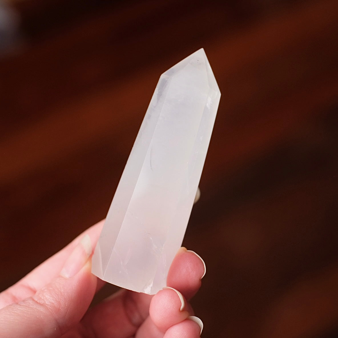 Girasol Quartz Point | Milky Moon Quartz Tower