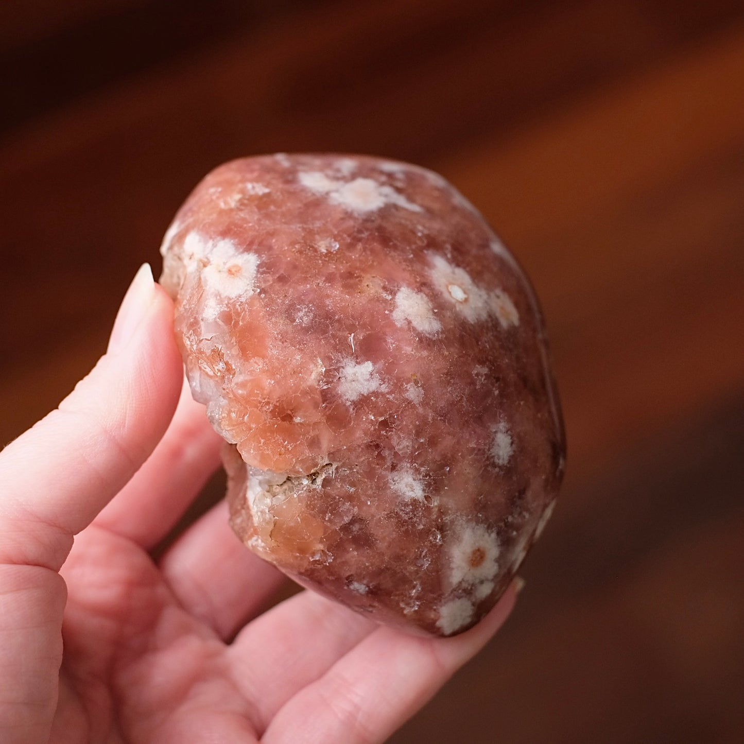 Raspberry Pink Amethyst Geode | Polished Pink Amethyst Crystal Specimen 9