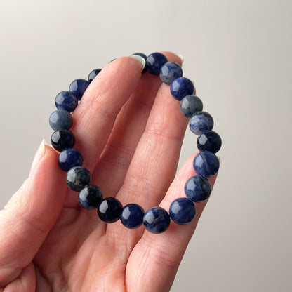 Sodalite Bracelet | Crystal Stretch Bracelet