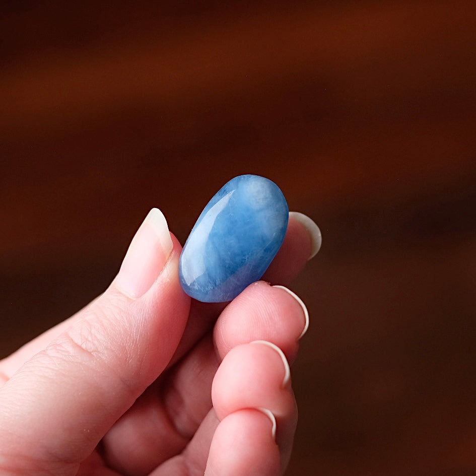 Aquamarine Tumble | Blue Beryl Tumbled Crystal