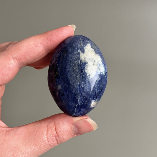 Sodalite Palm | Blue Sodalite Crystal Palm Stone