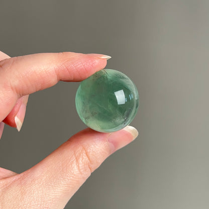 Gemmy Fluorite Sphere | Green Fluorite Crystal Sphere