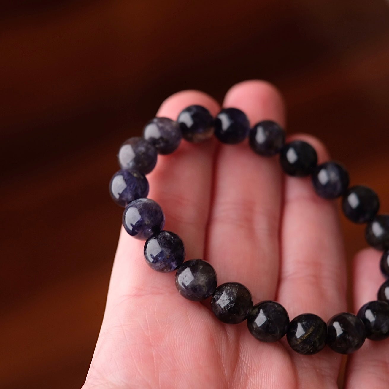 Iolite Bracelet | Gem Iolite Crystal Bracelet