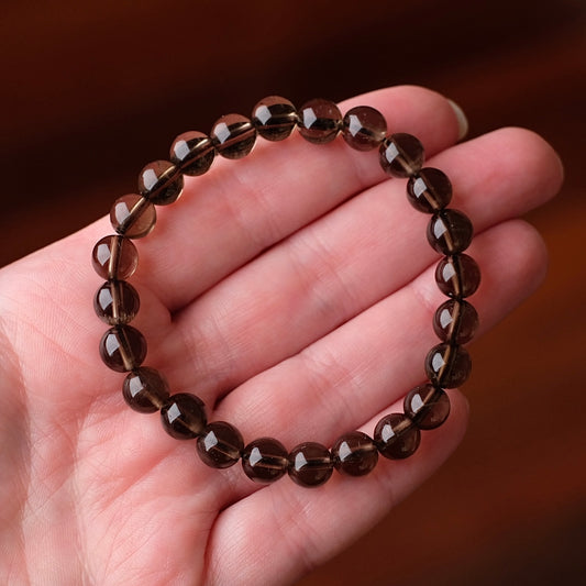 Smokey Quartz Bracelet | Quartz Crystal Bracelet