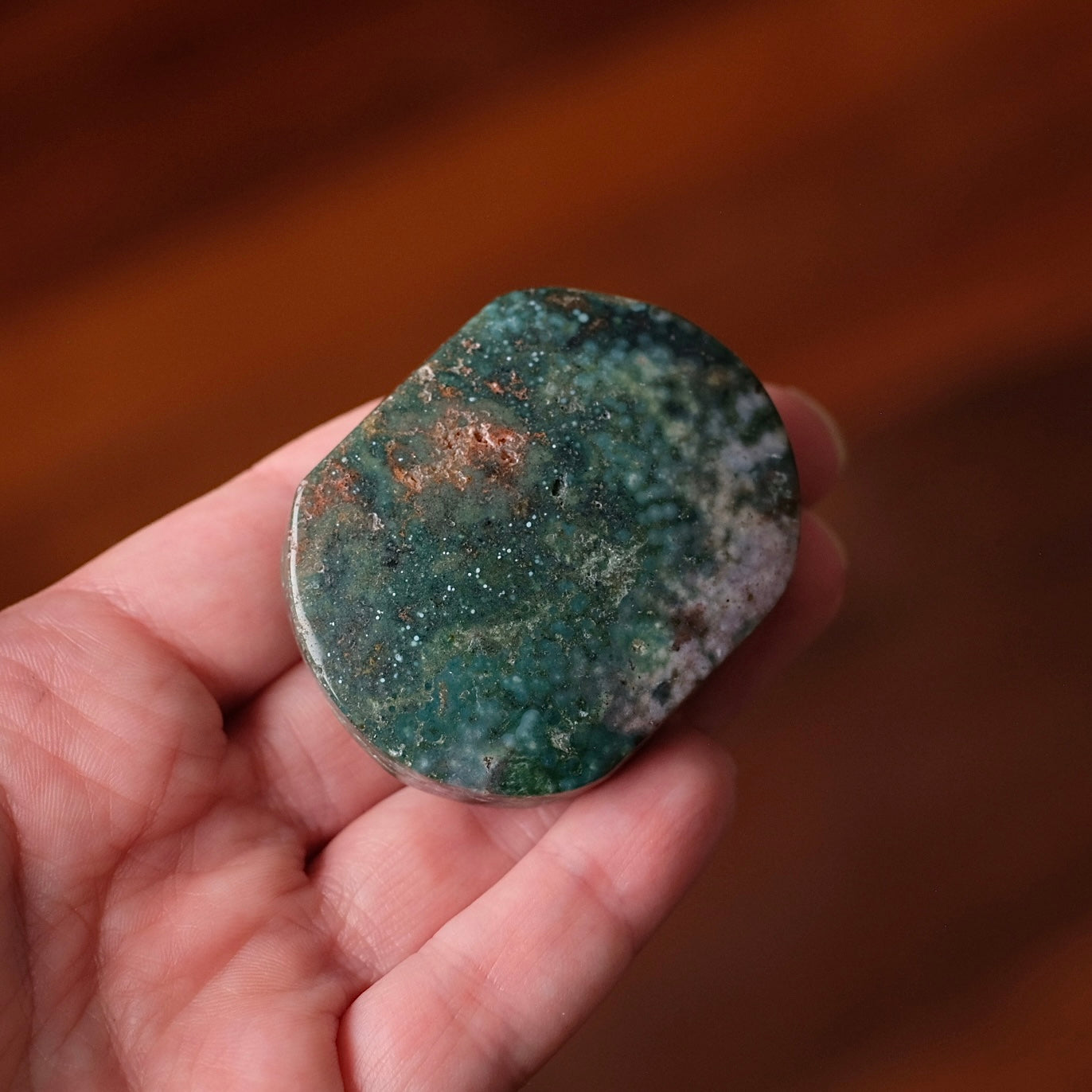 Ocean Jasper Palm | Sea Jasper Crystal Palmstone
