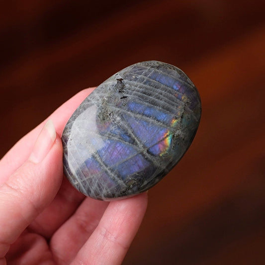 Purple Labradorite Palm | Labradorite Crystal Palm
