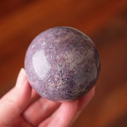 Lepidolite Sphere | Purple Lepidolite Crystal Sphere