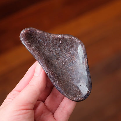 Bloodshot Iolite Bowl | Sunstone & Iolite Crystal Dish