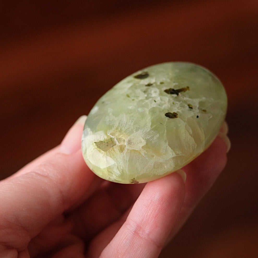 Prehnite Palm | Prehnite Crystal Palm