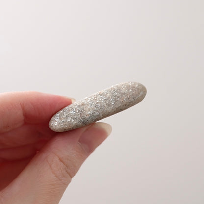 Silver Aventurine Tumble | Polished Sage Mica Crystal