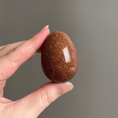 Glittery Goldstone Egg | Goldstone Crystal Egg