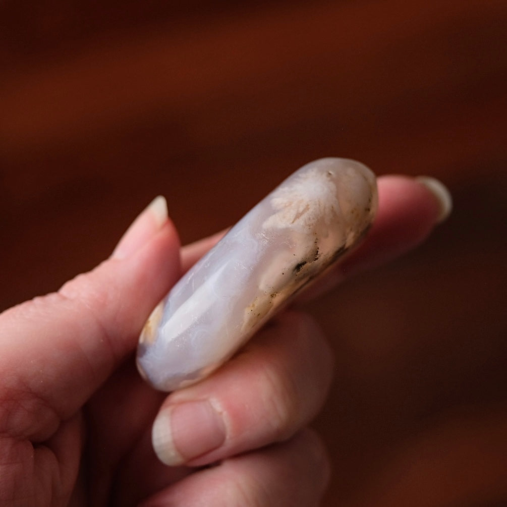 Flower Agate Palm | Flower Agate Crystal Palm Stone