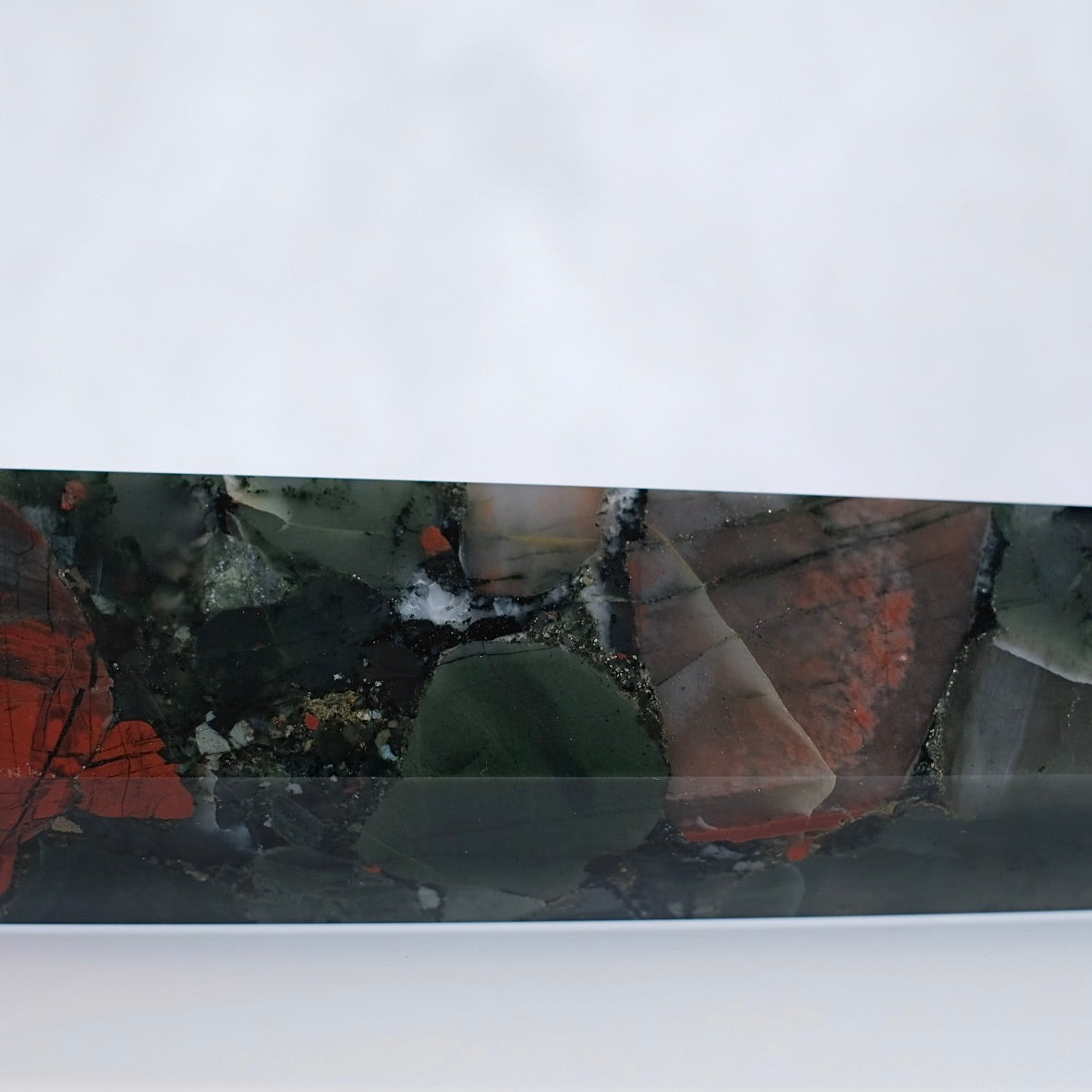 African Bloodstone Tower | Seftonite Bloodstone Crystal Point