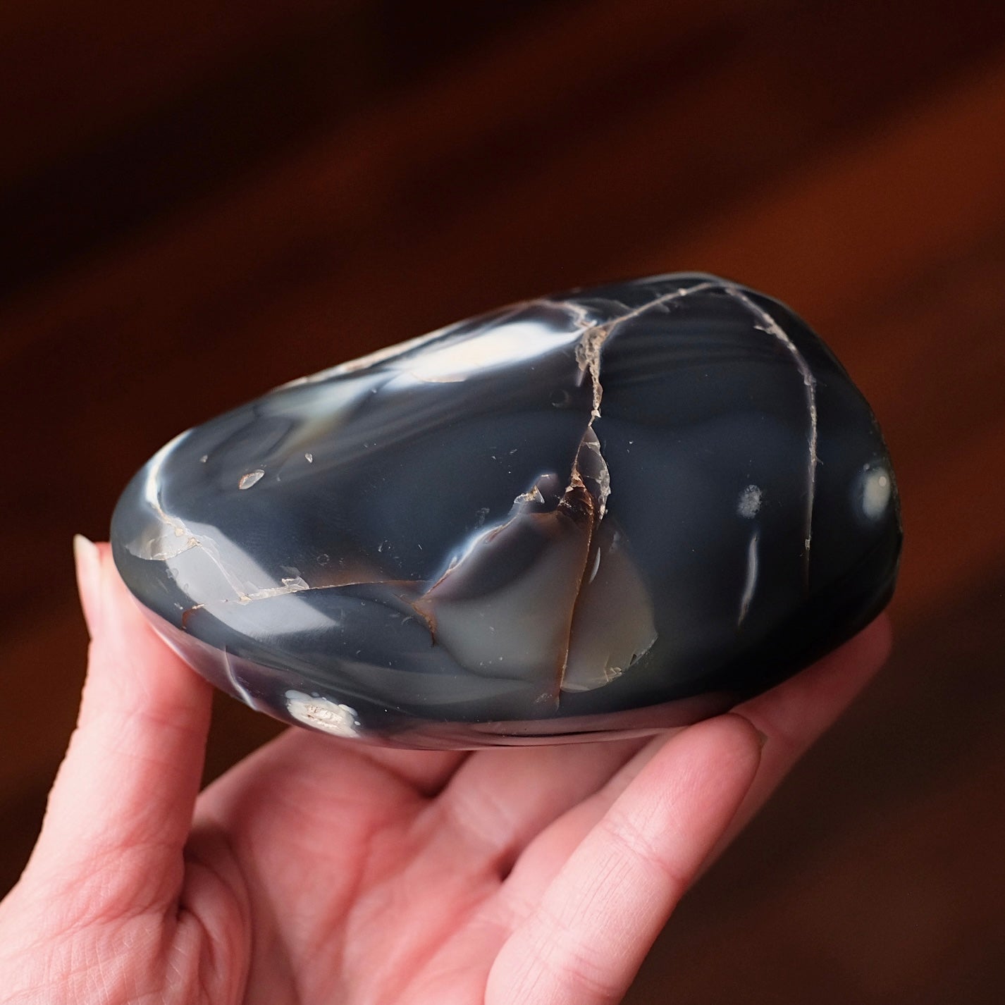Orca Agate Freeform | Polished Orca Agate Crystal