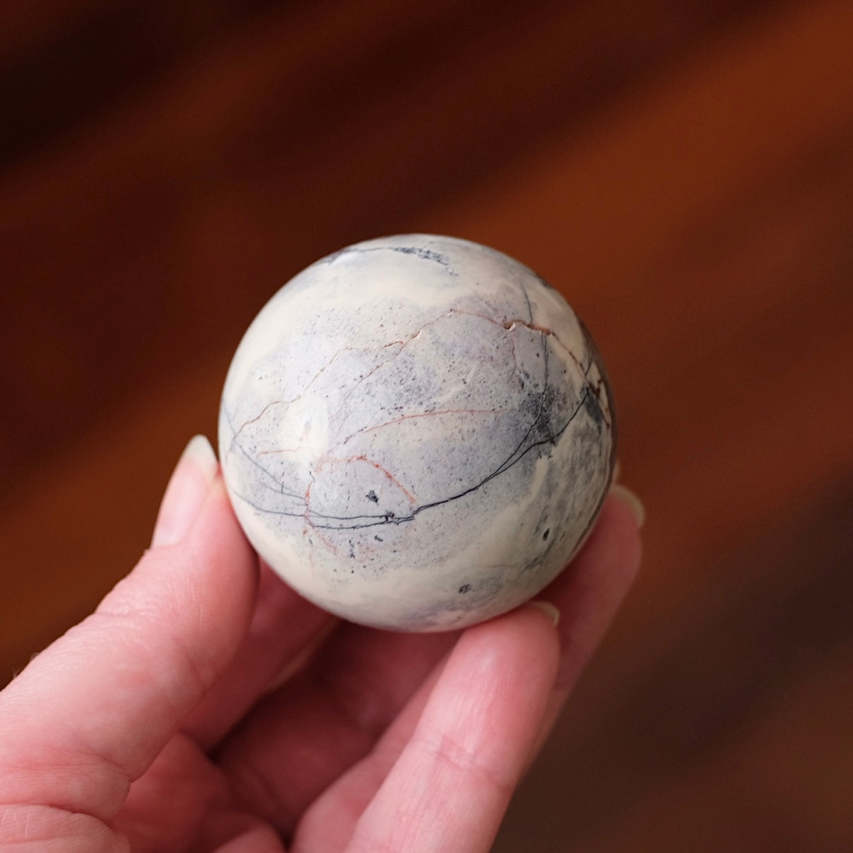 Porcelain Jasper Sphere | Rare Jasper Crystal Sphere