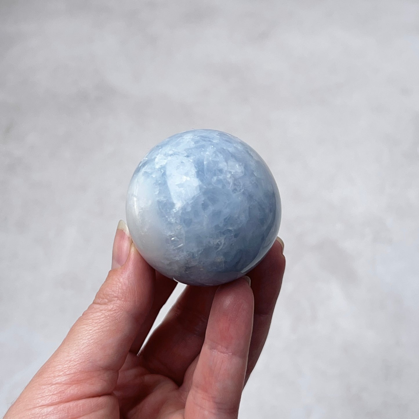 Blue Calcite Sphere | Calcite Crystal Sphere