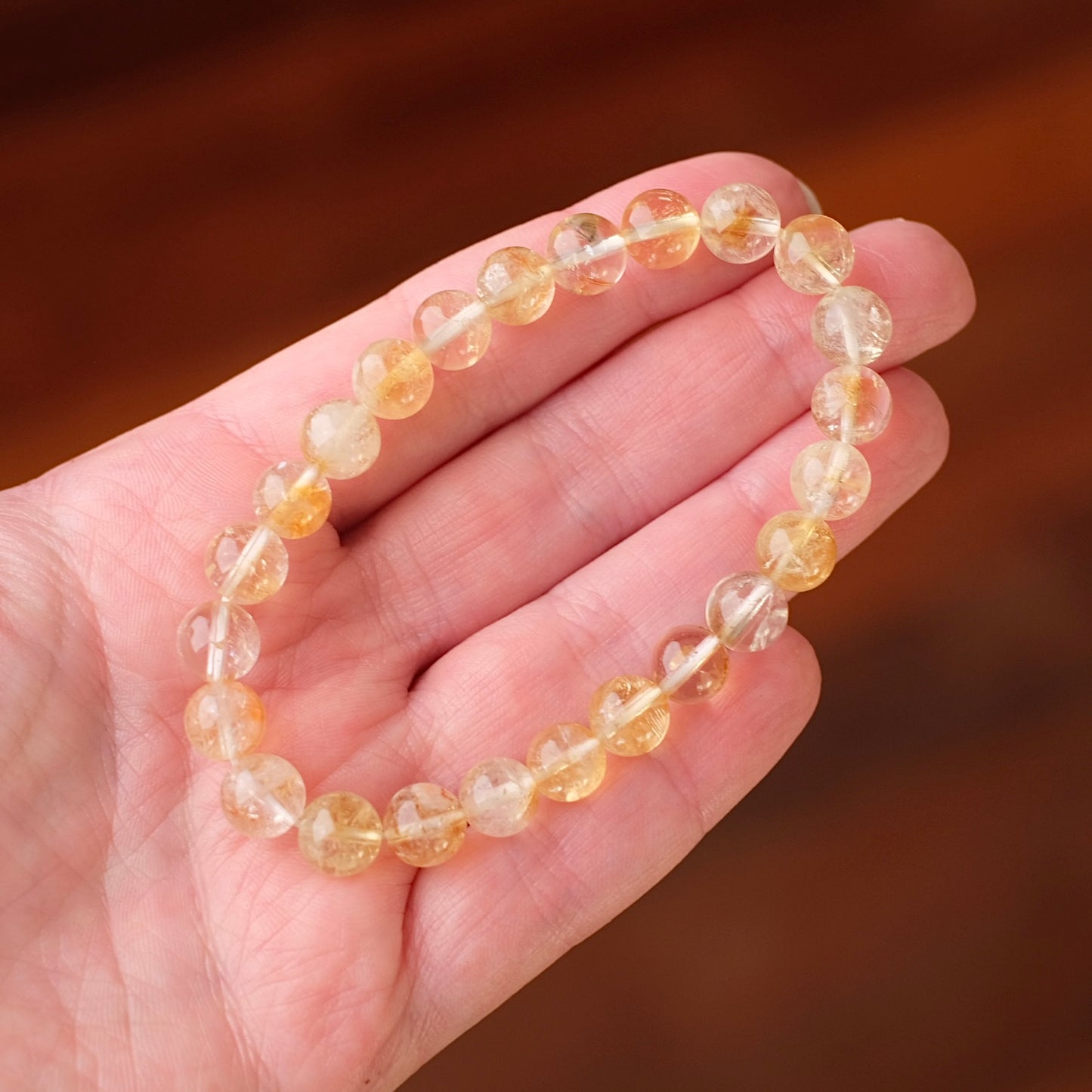 Citrine Bracelet | Gemmy Citrine Crystal Bracelet