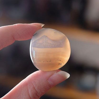 Agate Pocket Stone | Quartz + Agate Crystal Tumble