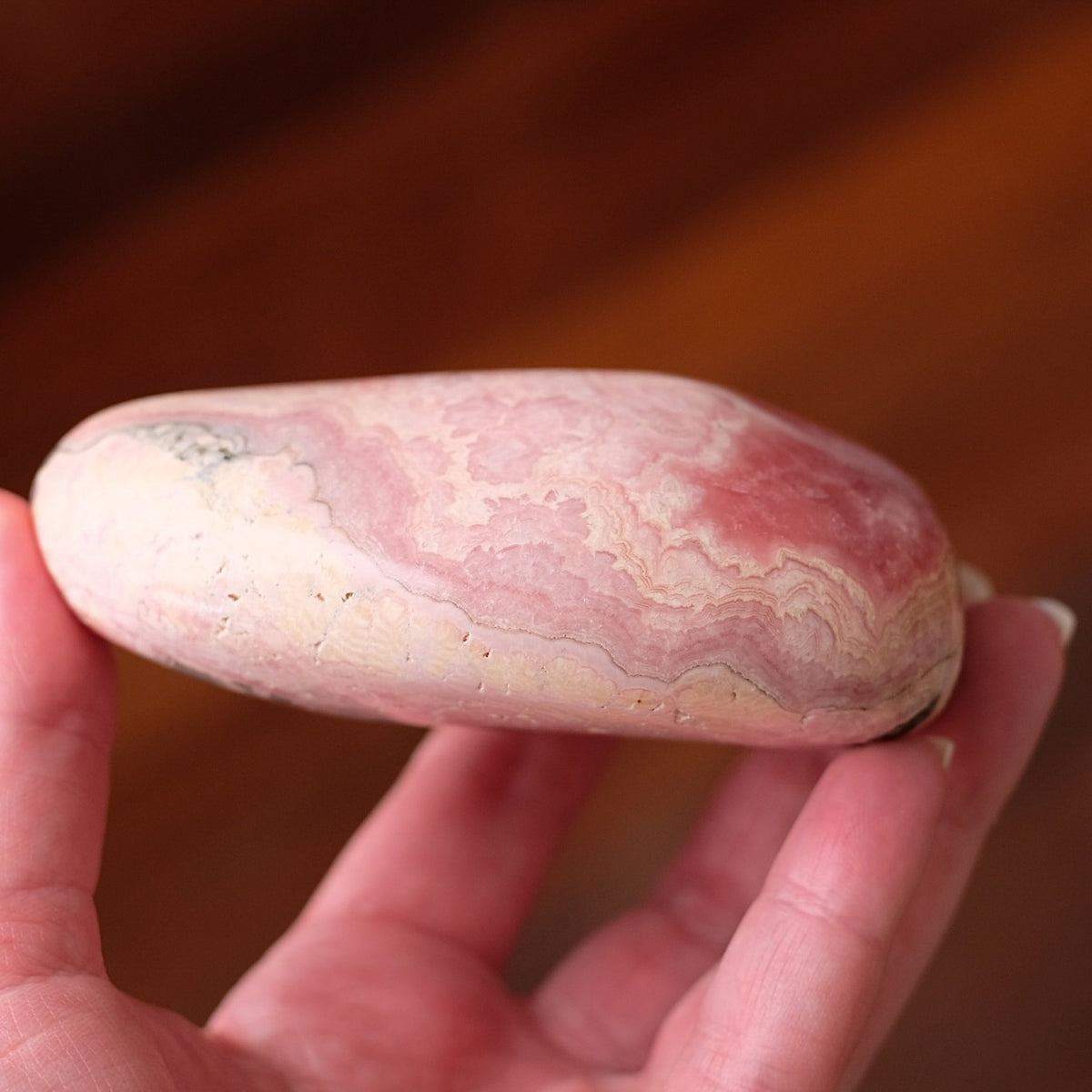 Rhodochrosite Freeform | Polished Rhodochrosite Crystal H