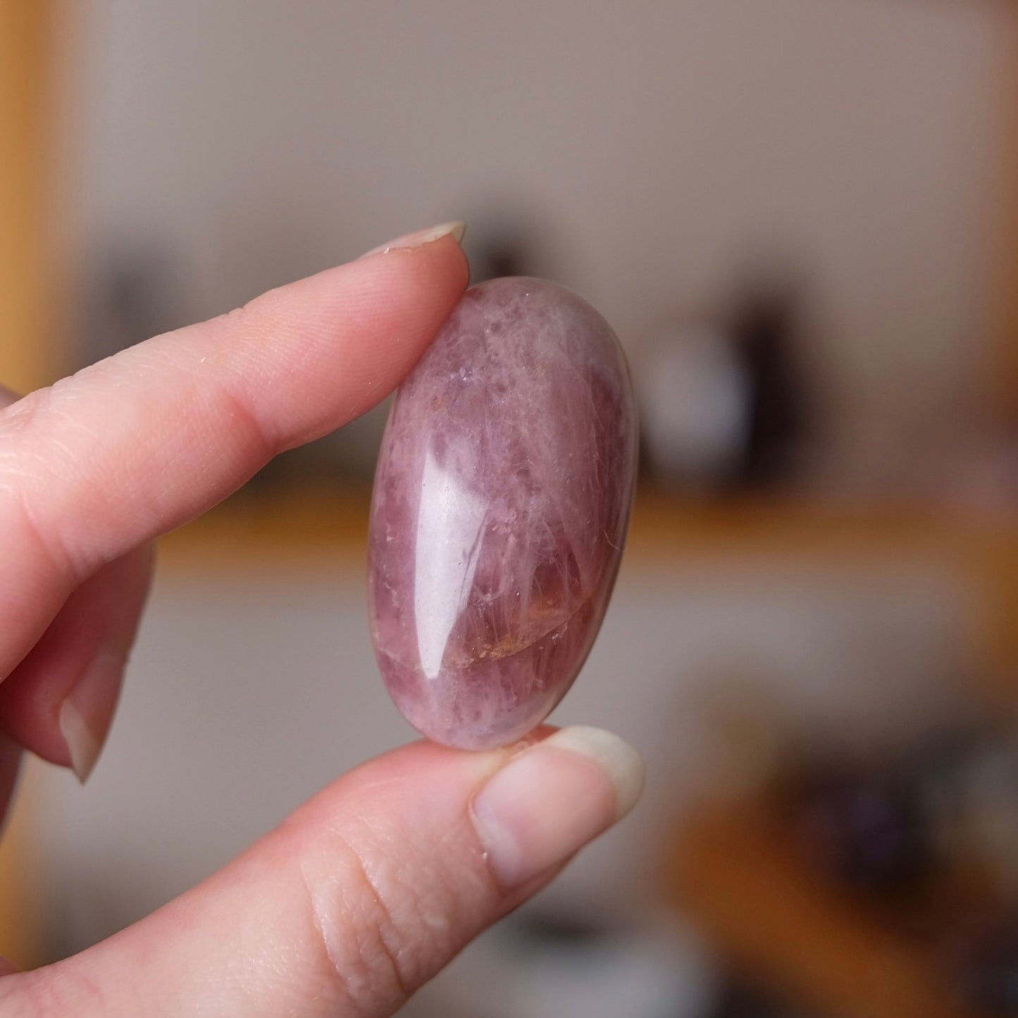 Purple Rose Quartz Shivas | Lavender Rose Quartz Shiva Lingam Crystal