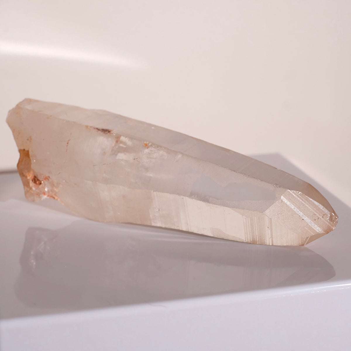 XL Scarlet Temple Lemurian Quartz Point | Pink Lemurian Seed Crystal