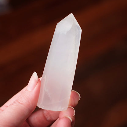 Girasol Quartz Point | Milky Moon Quartz Tower