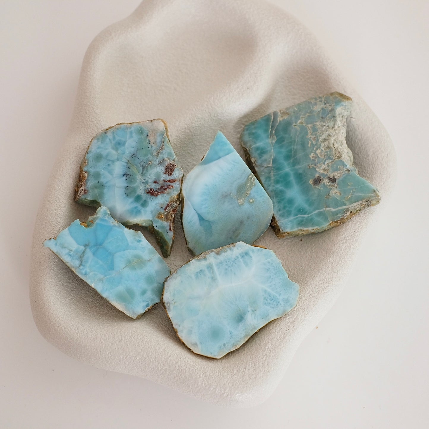 Larimar Slab | Polished Larimar Crystal Slice 1