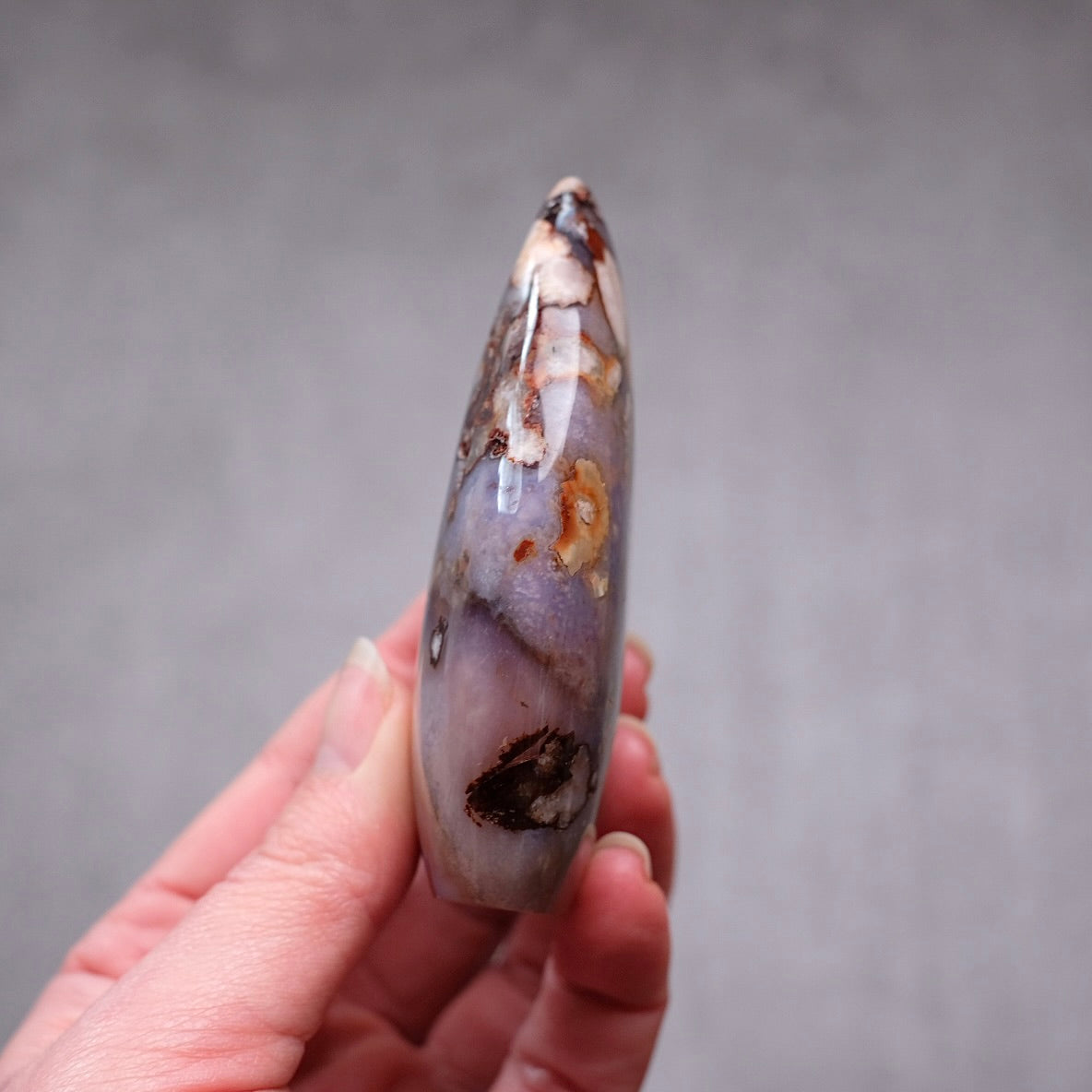 Flower Agate Freeform | Pretty Flower Agate Crystal Flame