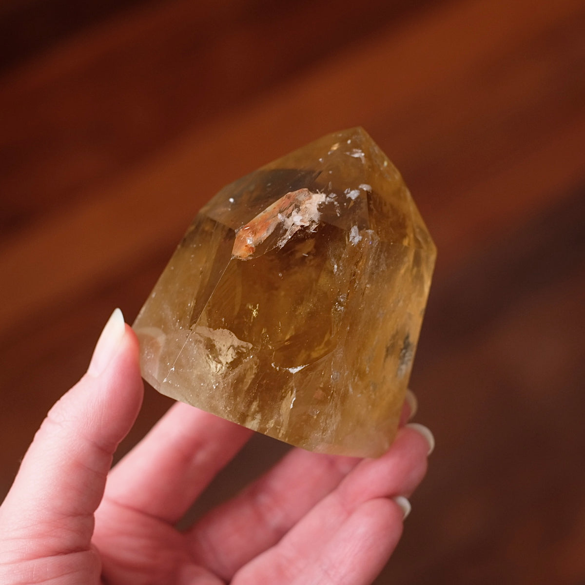 Natural Brazilian Citrine Tower | Honey Citrine Crystal Point