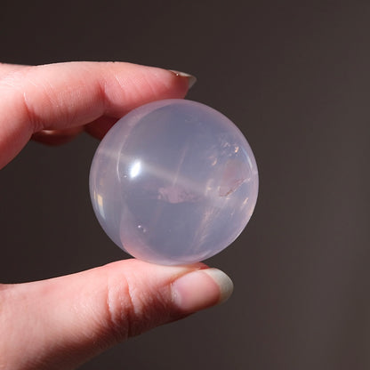 Girasol Rose Quartz Sphere | Mozambique Rose Quartz Crystal Sphere