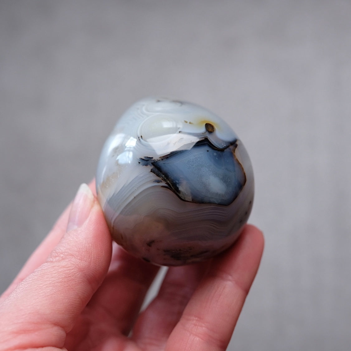 Agate Egg | Dendritic Agate Crystal Egg