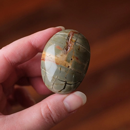 Ibis Jasper Palm | Brecciated Jasper Crystal Palmstone