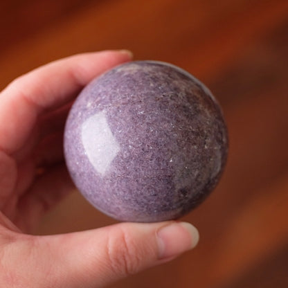Lepidolite Sphere | Purple Lepidolite Crystal Sphere