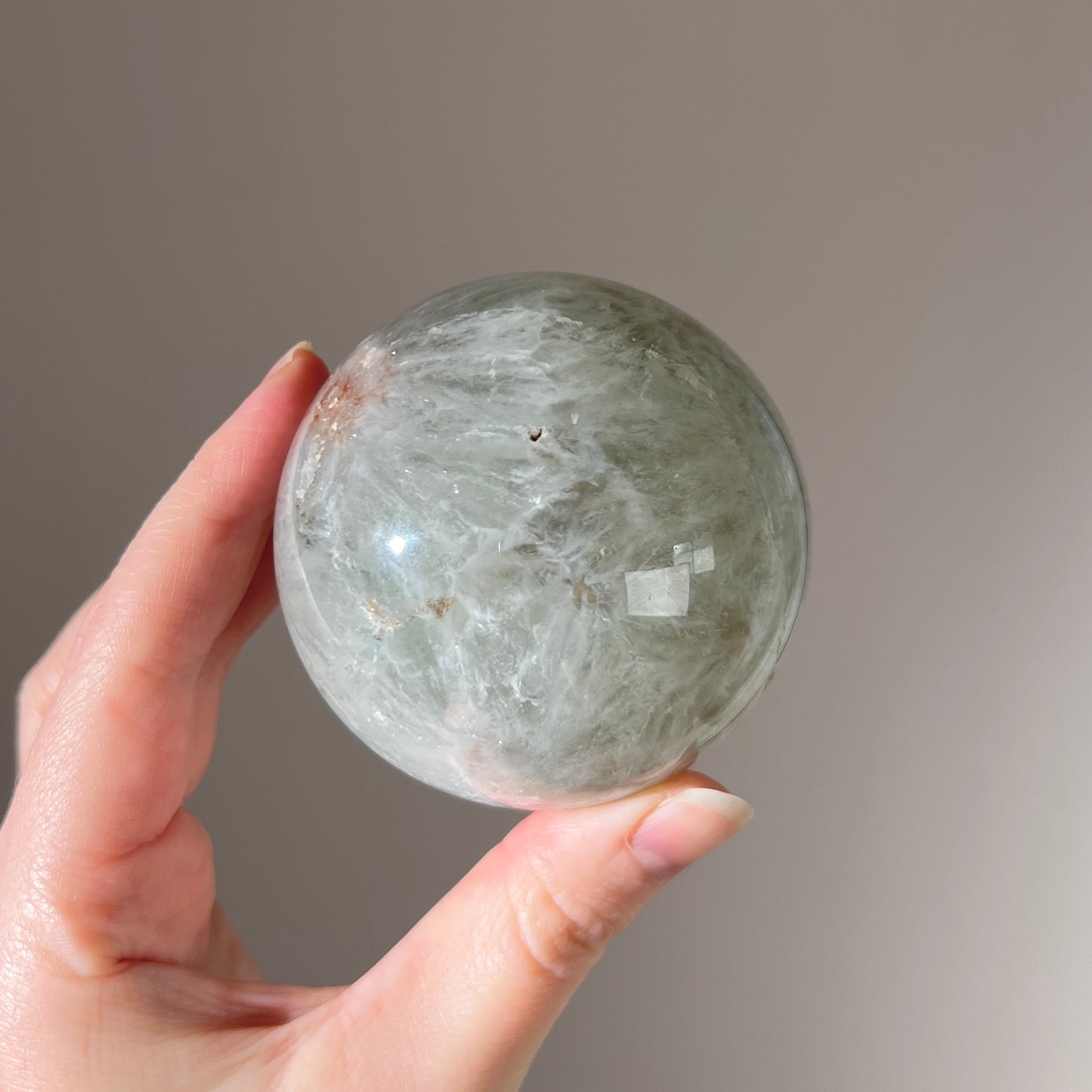 Green Quartz Sphere | Prasiolite Crystal Sphere