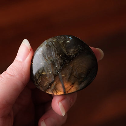Labradorite Palm | Orange Labradorite Crystal Palm