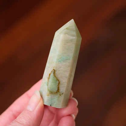 Garnierite Point | Green Moonstone Crystal Tower