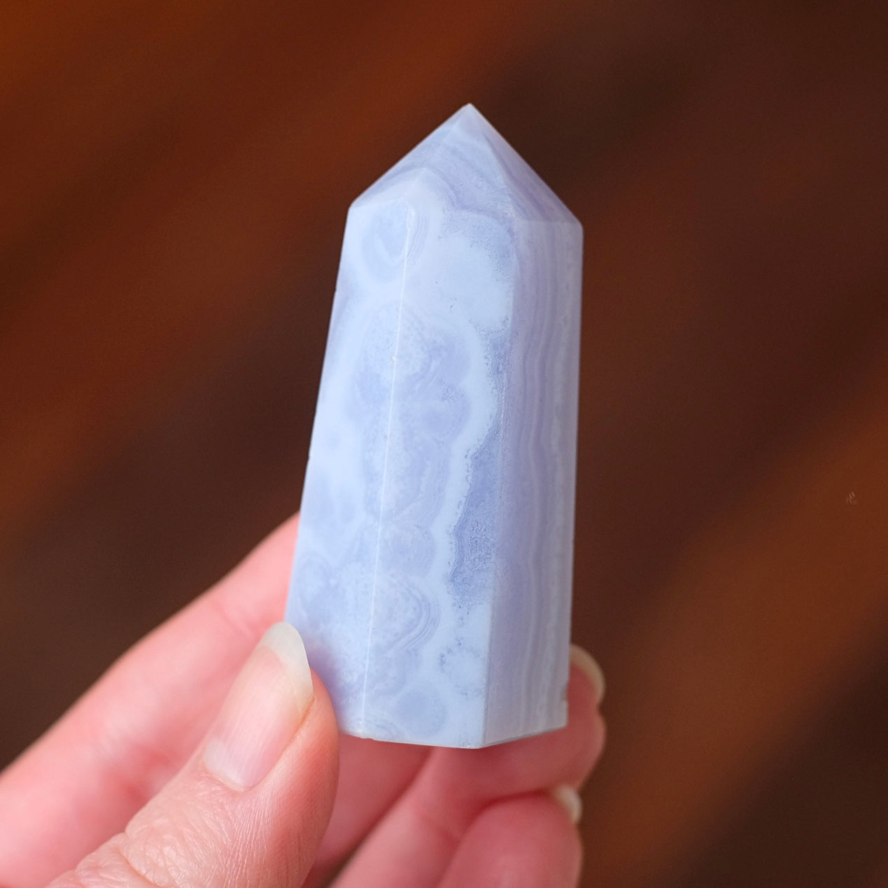 Blue Lace Agate Point | Blue Lace Agate Crystal Tower
