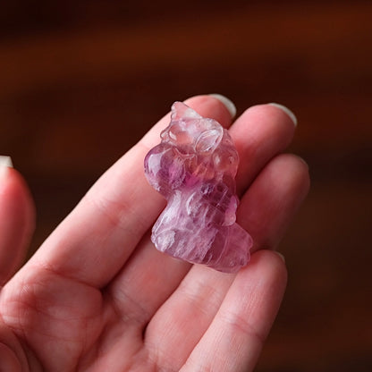 Fluorite Unicorn Carving | Baby Unicorn Rainbow Fluorite Animal