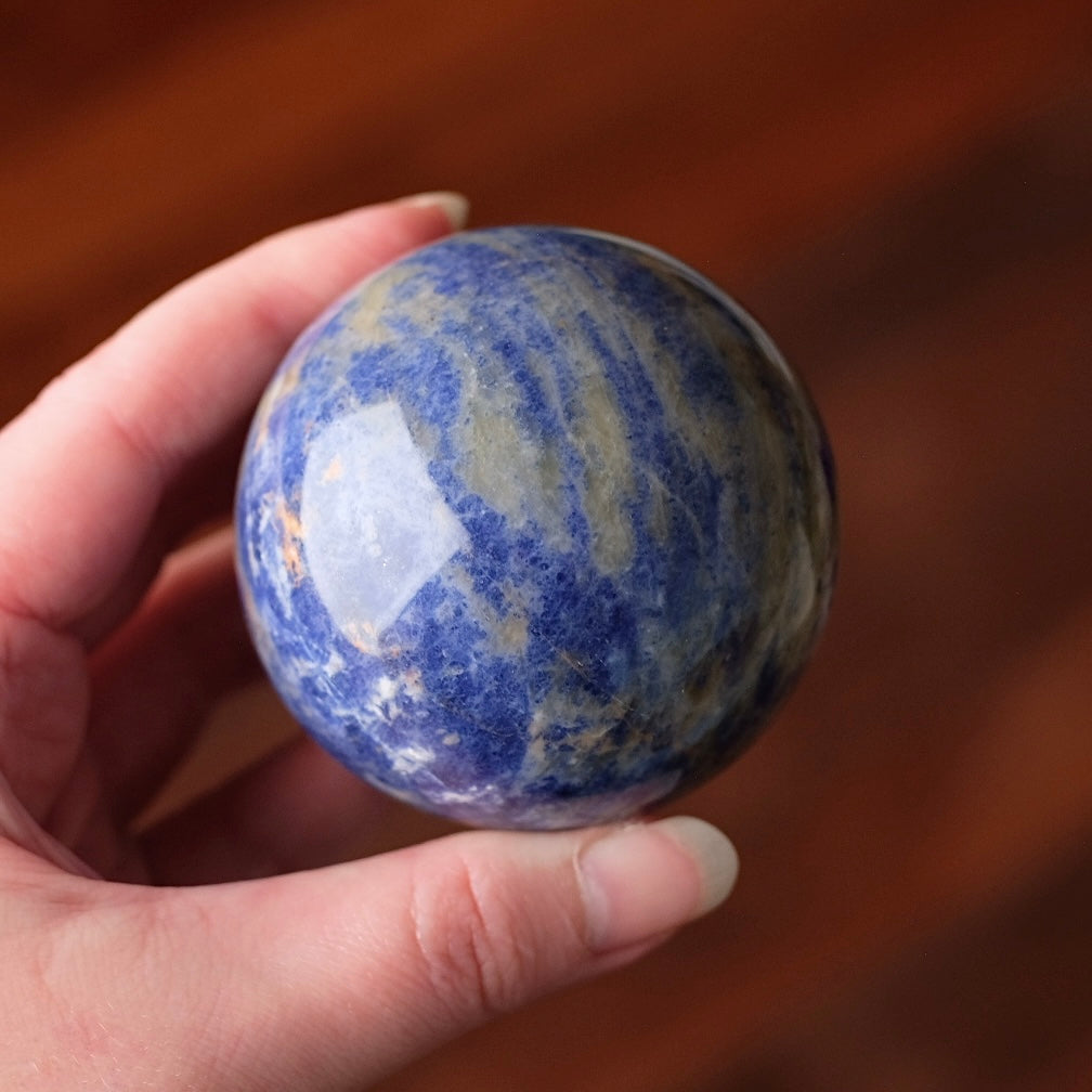 Rare Sodalite + Cancrinite Sphere | Sodalite Crystal Sphere