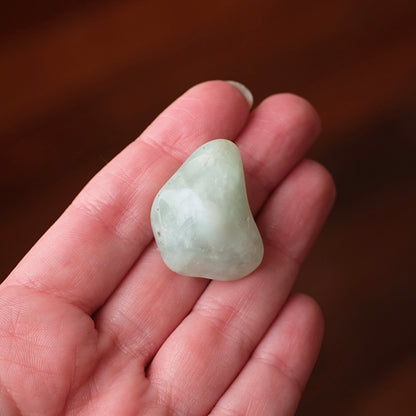 Mint Prehnite & Natrolite Pocket Stone | Tumbled Crystal