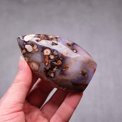Flower Agate Freeform | Pretty Flower Agate Crystal Flame