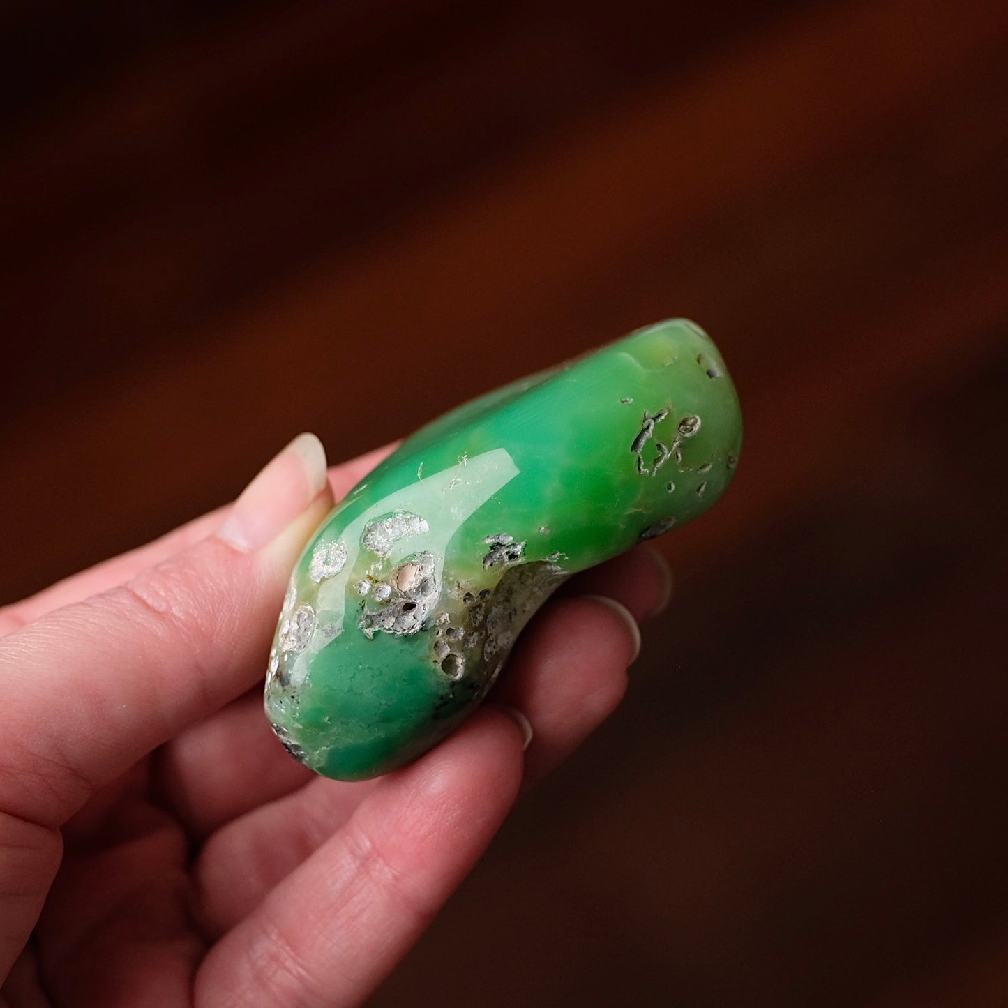 Australian Chrysoprase Freeform | Polished Chrysoprase Crystal