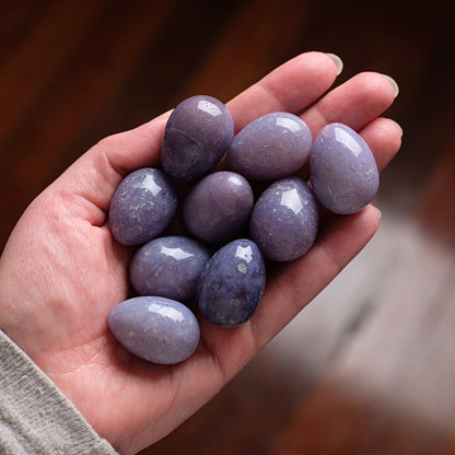 Grape Agate Eggs | Purple Botryoidal Chalcedony Crystal Eggs
