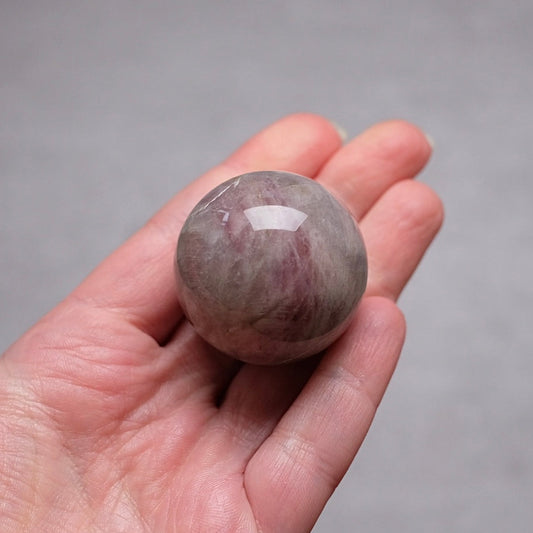 Purple Rose Quartz Sphere | Lavender Rose Quartz Crystal Sphere