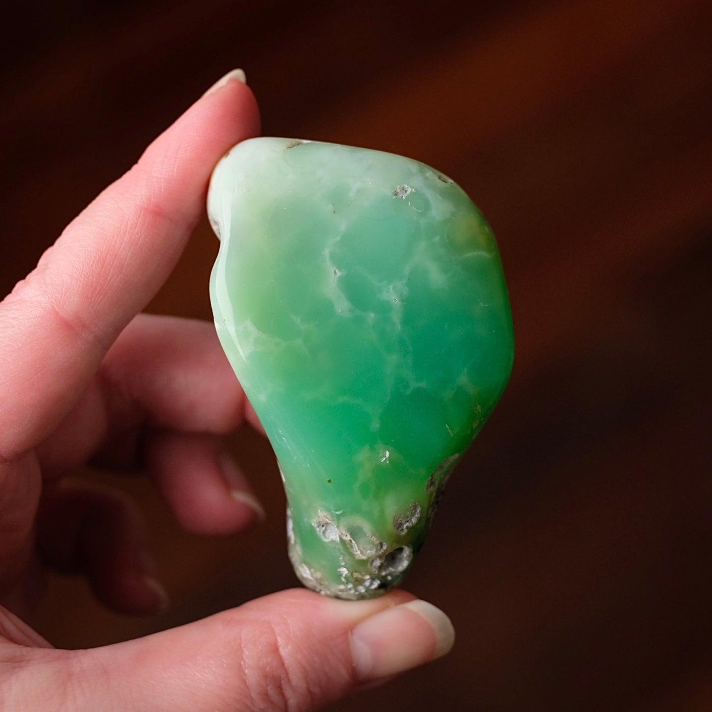 Australian Chrysoprase Freeform | Polished Chrysoprase Crystal