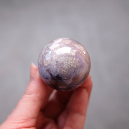 Flower Agate Sphere | Cherry Blossom Agate Crystal Sphere