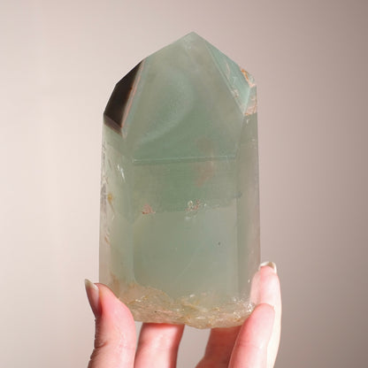 XL Chlorite Quartz Point | Phantom Quartz Crystal